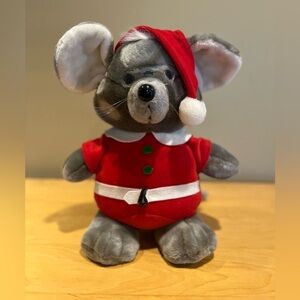 VINTAGE 1987 Dakin Fun Farm Mouse Mr. Santa 16”